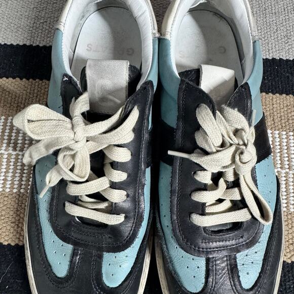 Greats Charlie Distressed Low Sneakers Men 8 blue multi-colorway Leather Italian main image 9